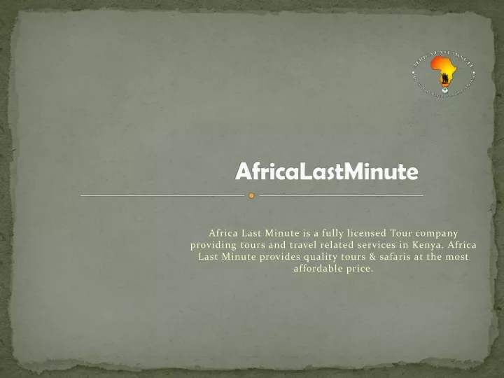 africalastminute