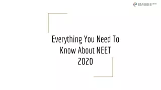 NEET – Admit Card, Exam Pattern, Syllabus & Cutoff