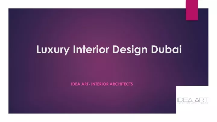 luxury interior design dubai