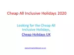 what is all inclusive holidays