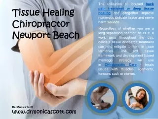 Tissue Healing Chiropractor Newport Beach
