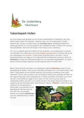 vakantiepark holten