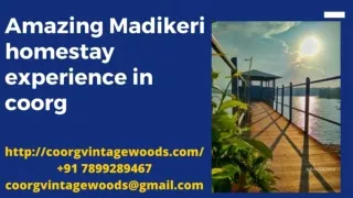 Amazing Madikeri homestay experience in coorg