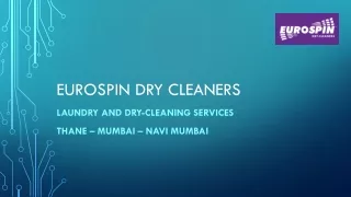 Online Dry cleaning services in Thane & Navi Mumbai