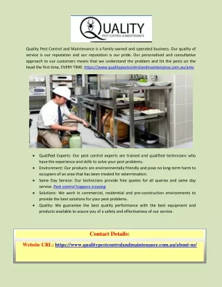 quality pest control and maintenance is a family