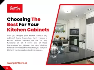 Choosing The Best For Your Kitchen Cabinets