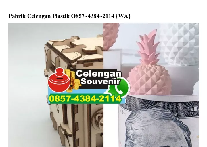 pabrik celengan plastik o857 4384 2114 wa