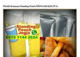 Plastik Kemasan Standing Pouch Ô819–1144–2624[wa]