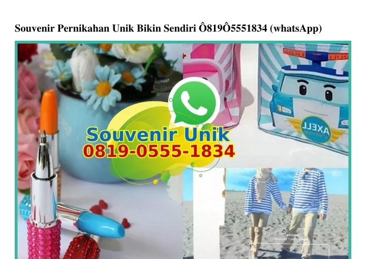 souvenir pernikahan unik bikin sendiri