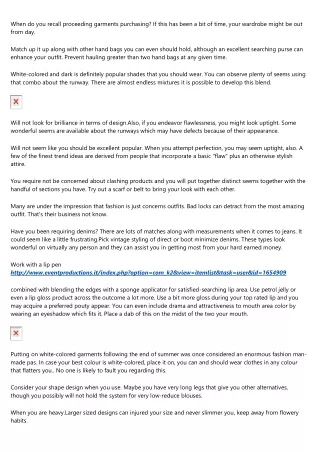 when do you recall proceeding garments purchasing