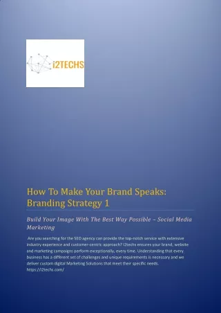 how to make your brand speaks branding strategy 1