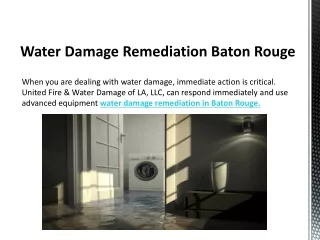 Water Damage Timeline