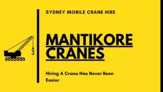 Crane Hire Sydney