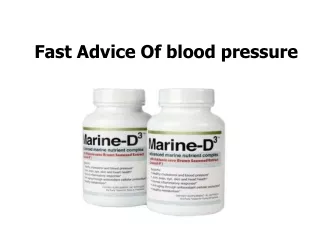 Fast Advice Of blood pressure