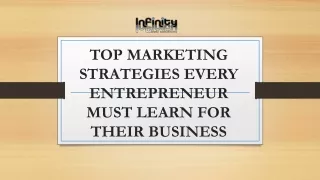 Top Marketing Strategies every Entrepreneur must Learn for their Business