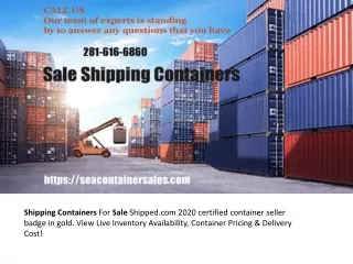 Sale Shipping Containers