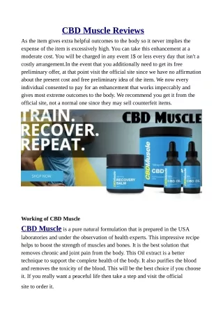 CBD Muscle Balm:Reviews,Benefits, Side Effects & PRICE to Buy Now!