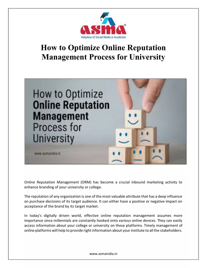 how to optimize online reputation management