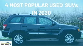4 MOST POPULAR USED  SUVs IN 2020