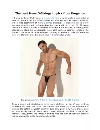 the best mens g strings to pick from erogenos