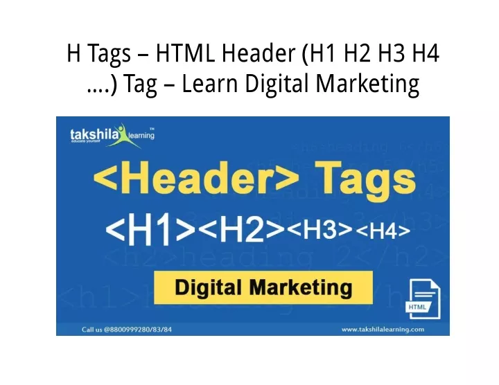 h tags html header h1 h2 h3 h4 tag learn digital