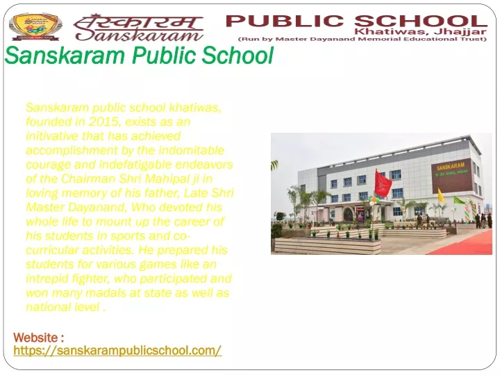 sanskaram public school