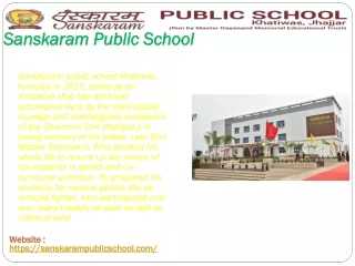 sanskaram sanskaram public school public school