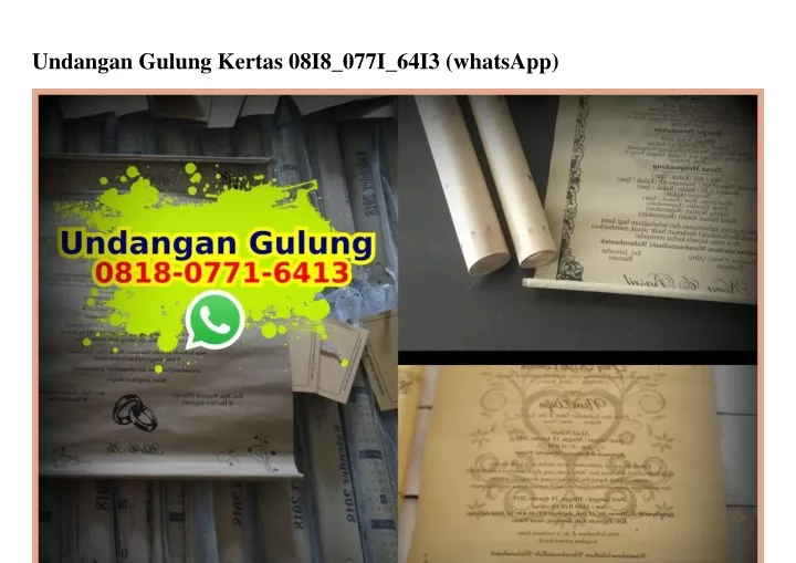 undangan gulung kertas 08i8 077i 64i3 whatsapp