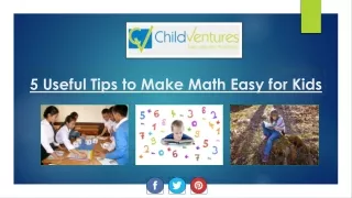 5 useful tips to make math easy for kids