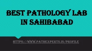 best pathology lab in sahibabad