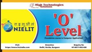 Advanced O Level Training in Delhi