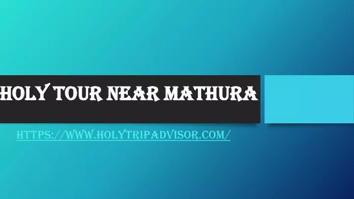 holy tour near mathura