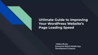 ultimate guide to improving your wordpress