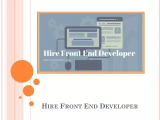 Hire Front End Developer - An Overview Of Angular JS vs. React JS