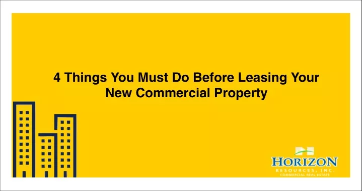 4 things you must do before leasing your