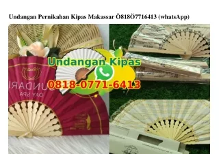 undangan pernikahan kipas makassar 818 7716413