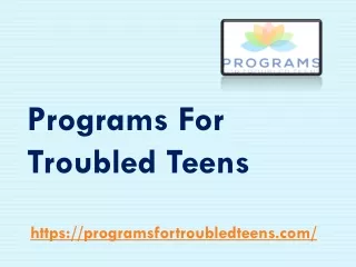 Programs For Troubled Teens - programsfortroubledteens.com