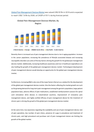 global pain management devices market was valued