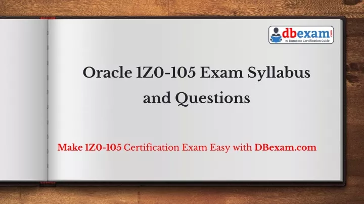 oracle 1z0 105 exam syllabus