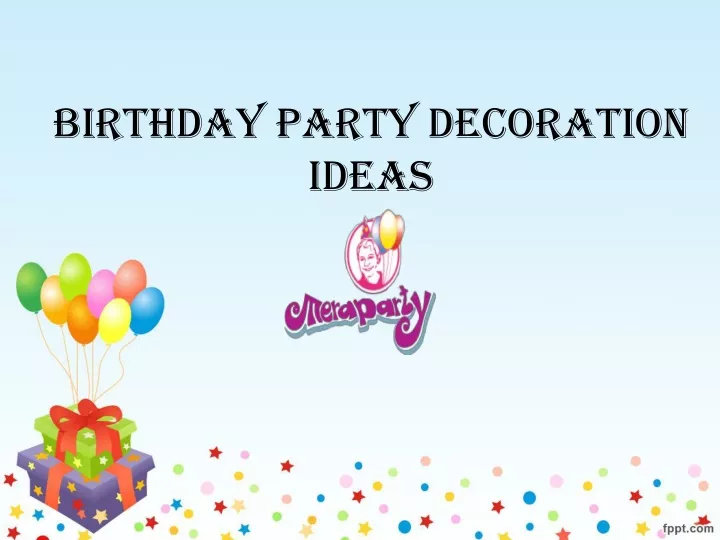 birthday party decoration ideas