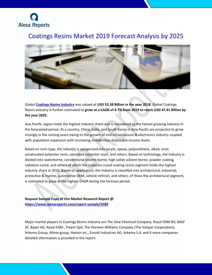 coatings resins market 2019 forecast analysis