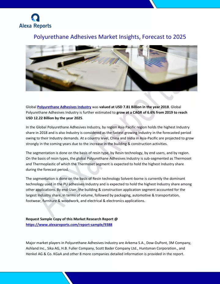 polyurethane adhesives market insights forecast