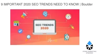 9 IMPORTANT 2020 SEO TRENDS NEED TO KNOW | Boulder