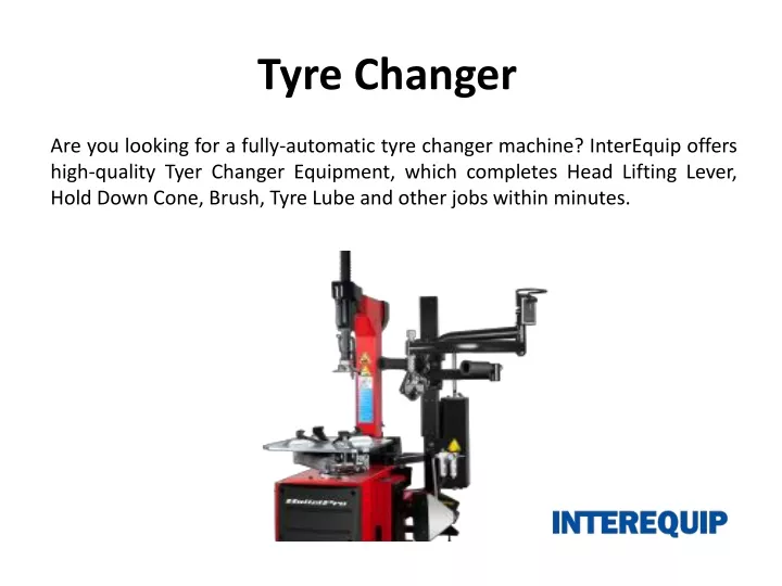tyre changer