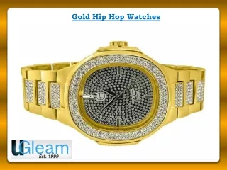 Gold Hip Hop Watches