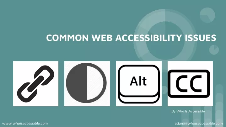 common web accessibility issues