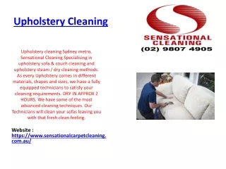 sensational cleaning
