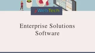 Enterprise Solutions Software | Online CRM Software System - jiWebTech