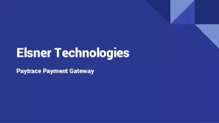 elsner technologies