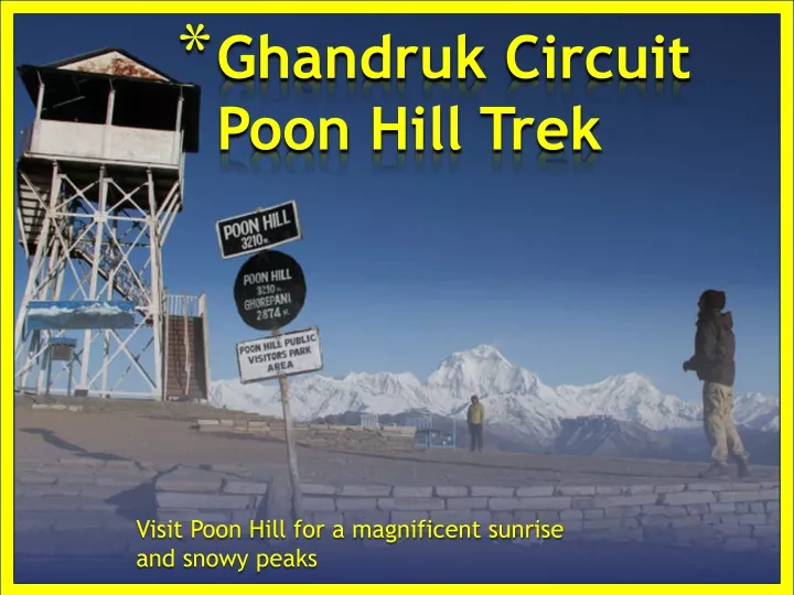 ghandruk circuit poon hill trek